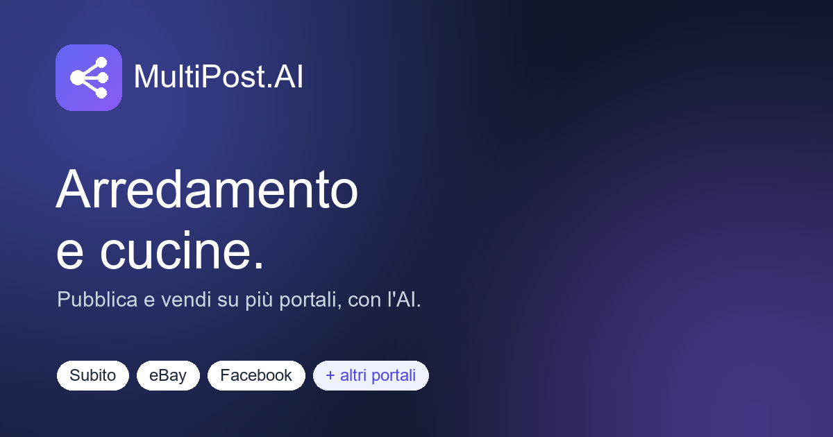 Come vendere mobili e cucine online (e su più portali)