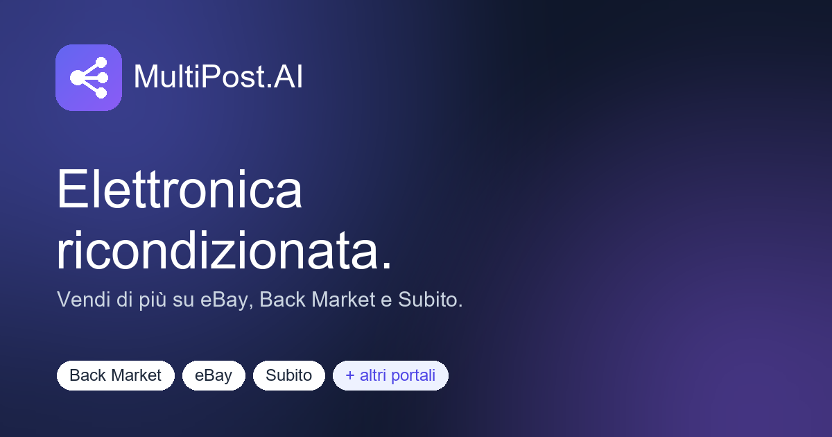Vendere elettronica ricondizionata online: la guida